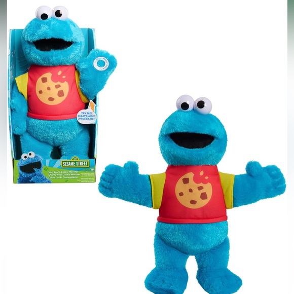 Just Play Sesame Street Sing-Along Cookie Monster 13-inch Plushie - Picture 5 of 6